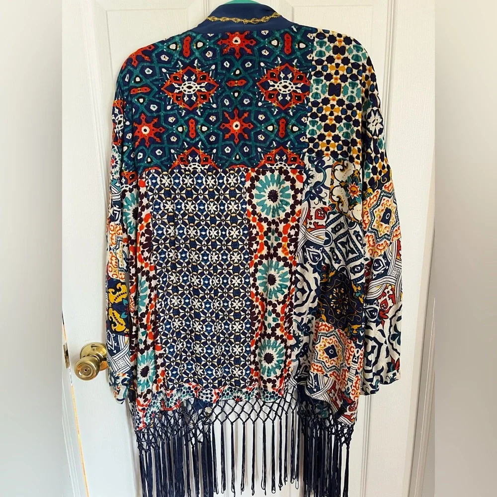 Desigual Women's Kimo Fringed Light Jacket NWT - Picture 10 of 10